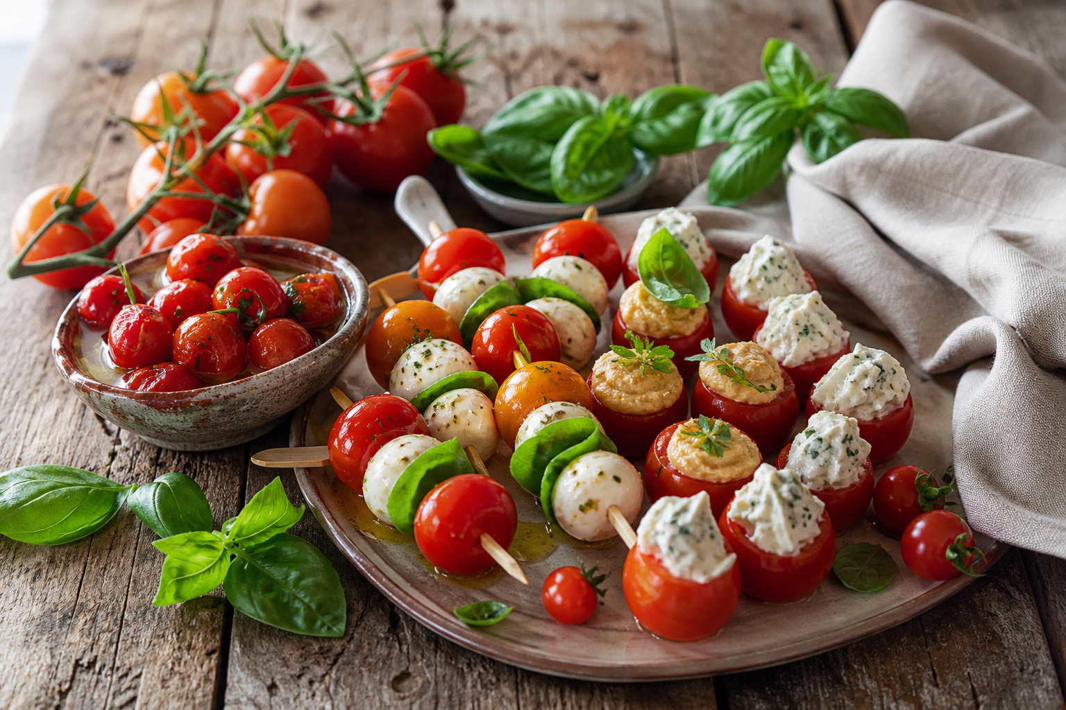 Cinq idées d’apéro aux tomates cerises qui font toujours leur effet