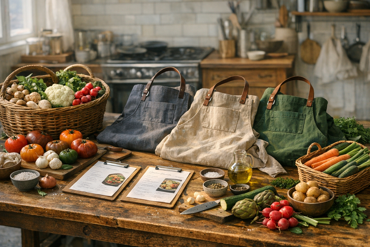 Ateliers de cuisine de saison et matériel de marque