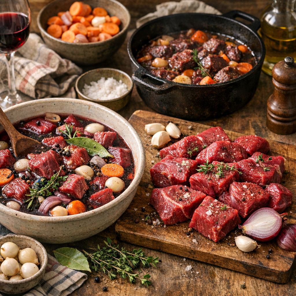Boeuf bourguignon : faut-il faire mariner la viande ?