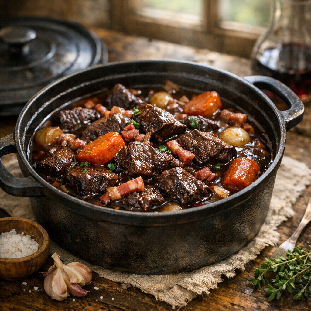 Réussir un bœuf bourguignon de grand-mère sans folklore