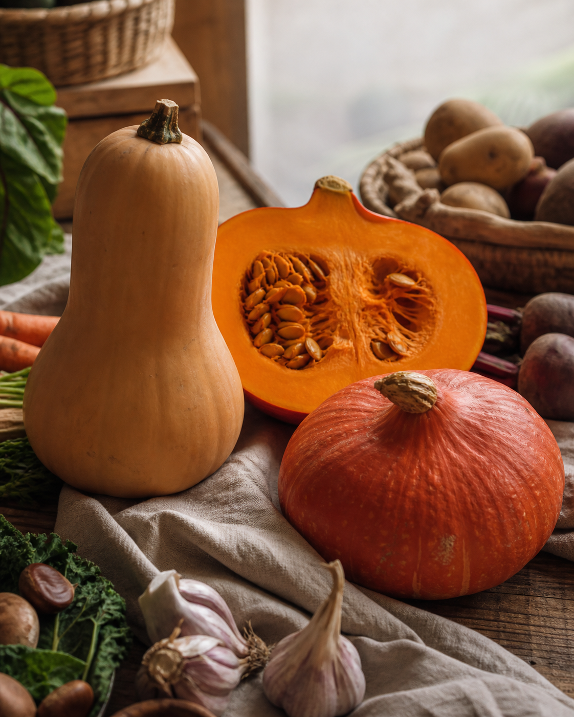 Faut-il choisir le butternut ou le potiron selon votre recette ?