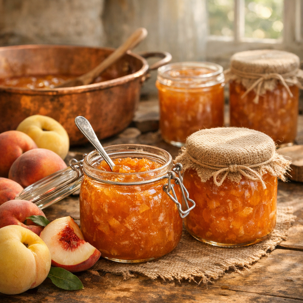 Réussir une Confiture de pêches de grand-mère, sans hasard