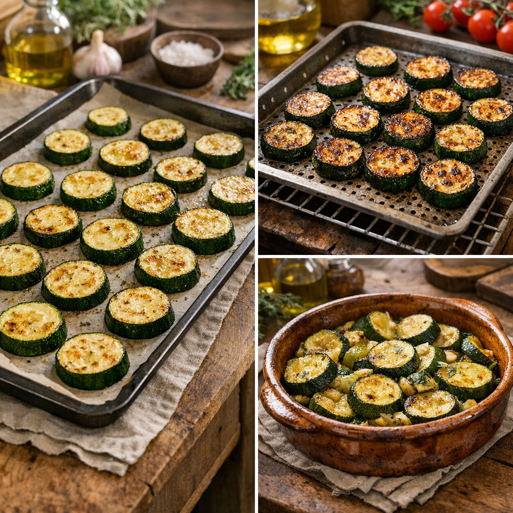 La courgette au four devient grillée, rôtie ou fondante