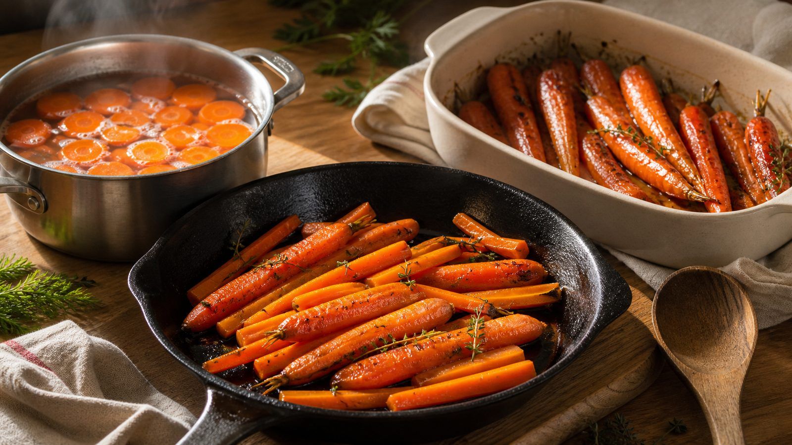 Quelle cuisson choisir pour des carottes tendres, croquantes ou fondantes ?