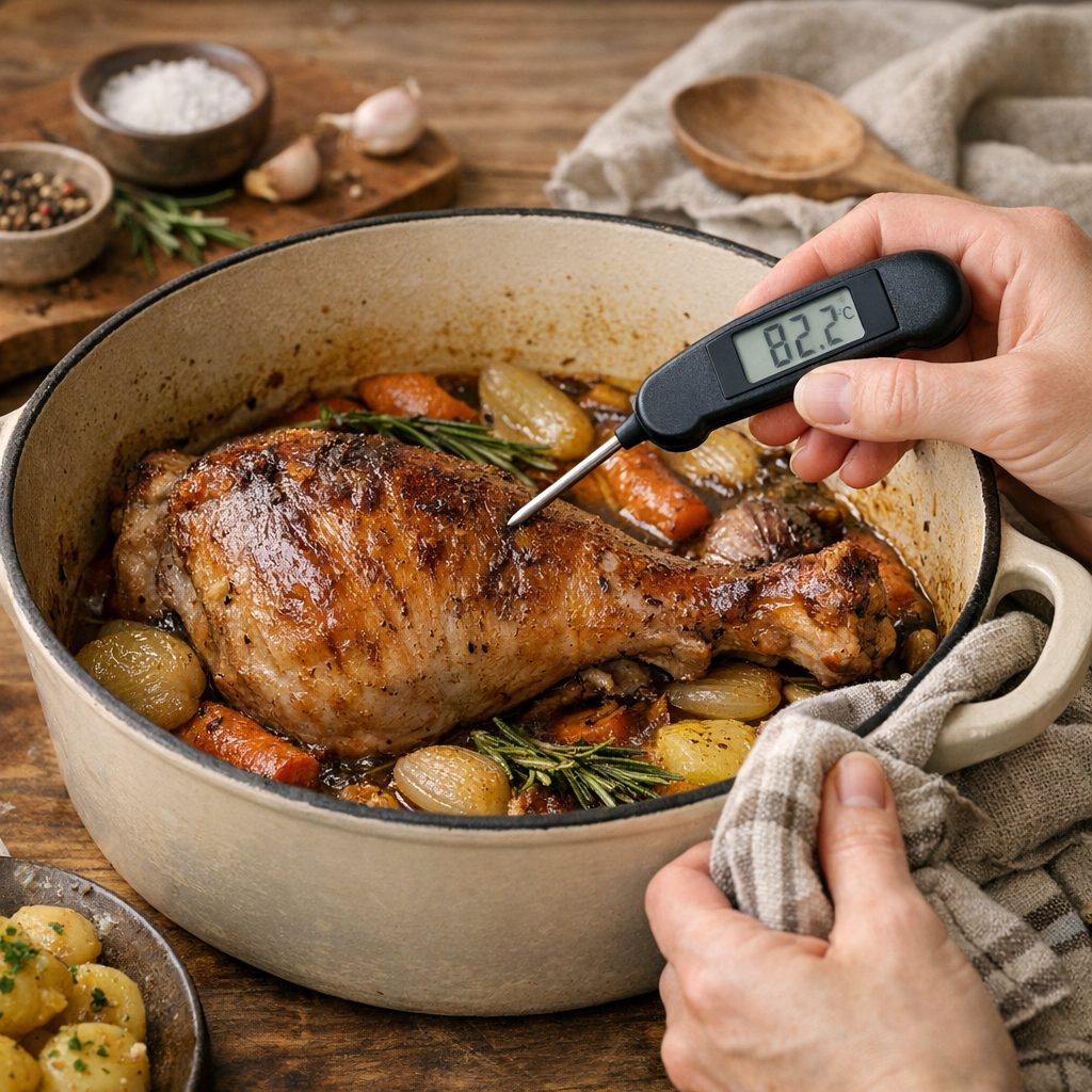 Comment savoir si une cuisse de dinde est cuite ?