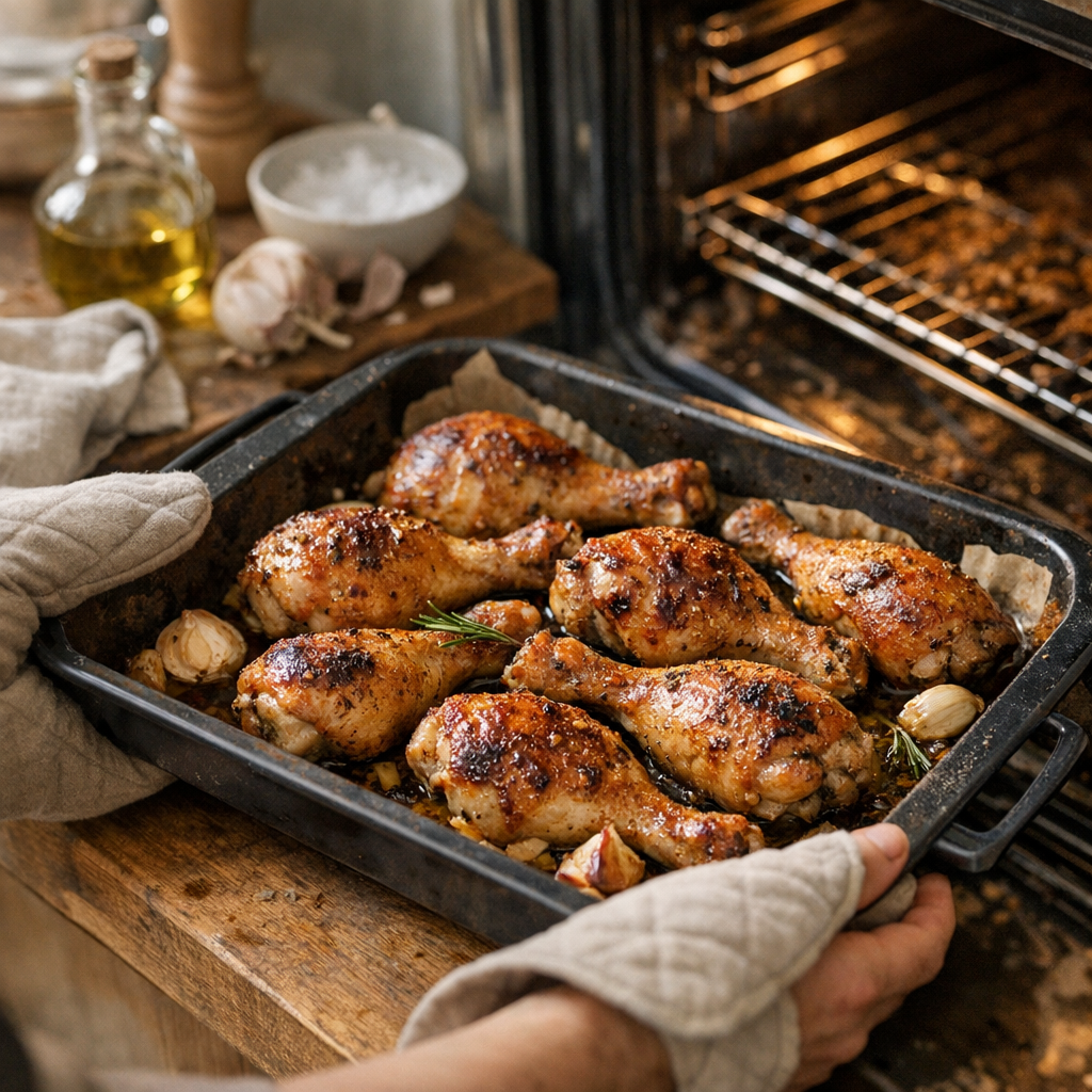 Comment réussir des cuisses de poulet rôties au four sans se fier à une moyenne