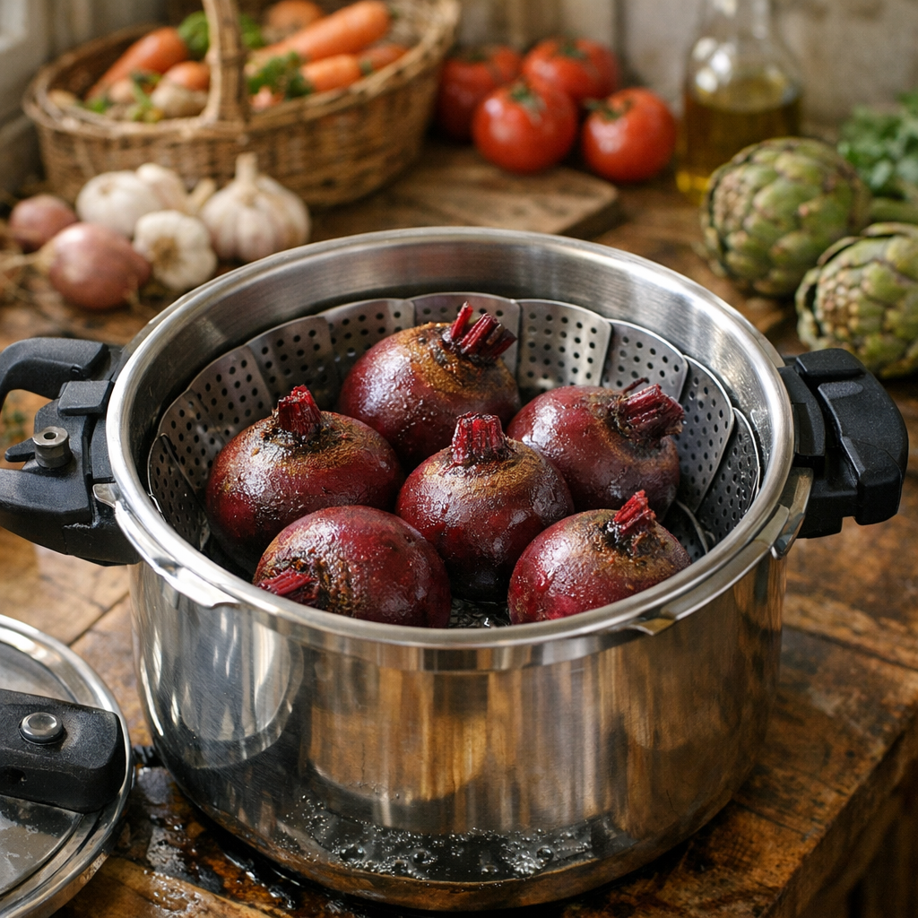 Cuire des betteraves rouges en cocotte-minute sans se tromper