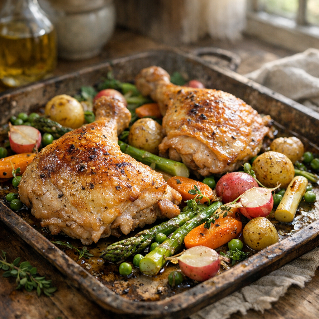 Quel temps de cuisson faut-il pour une cuisse de poulet au four ?