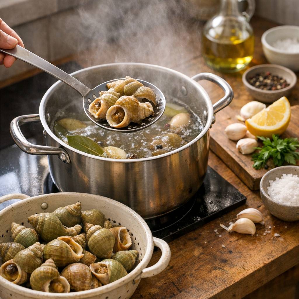 Comment cuire les bulots pour qu’ils soient tendres