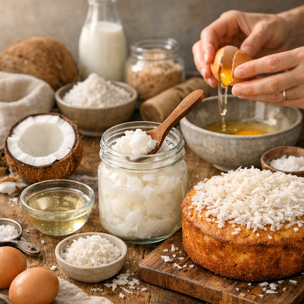 Comment utiliser l'huile de coco en pâtisserie ?