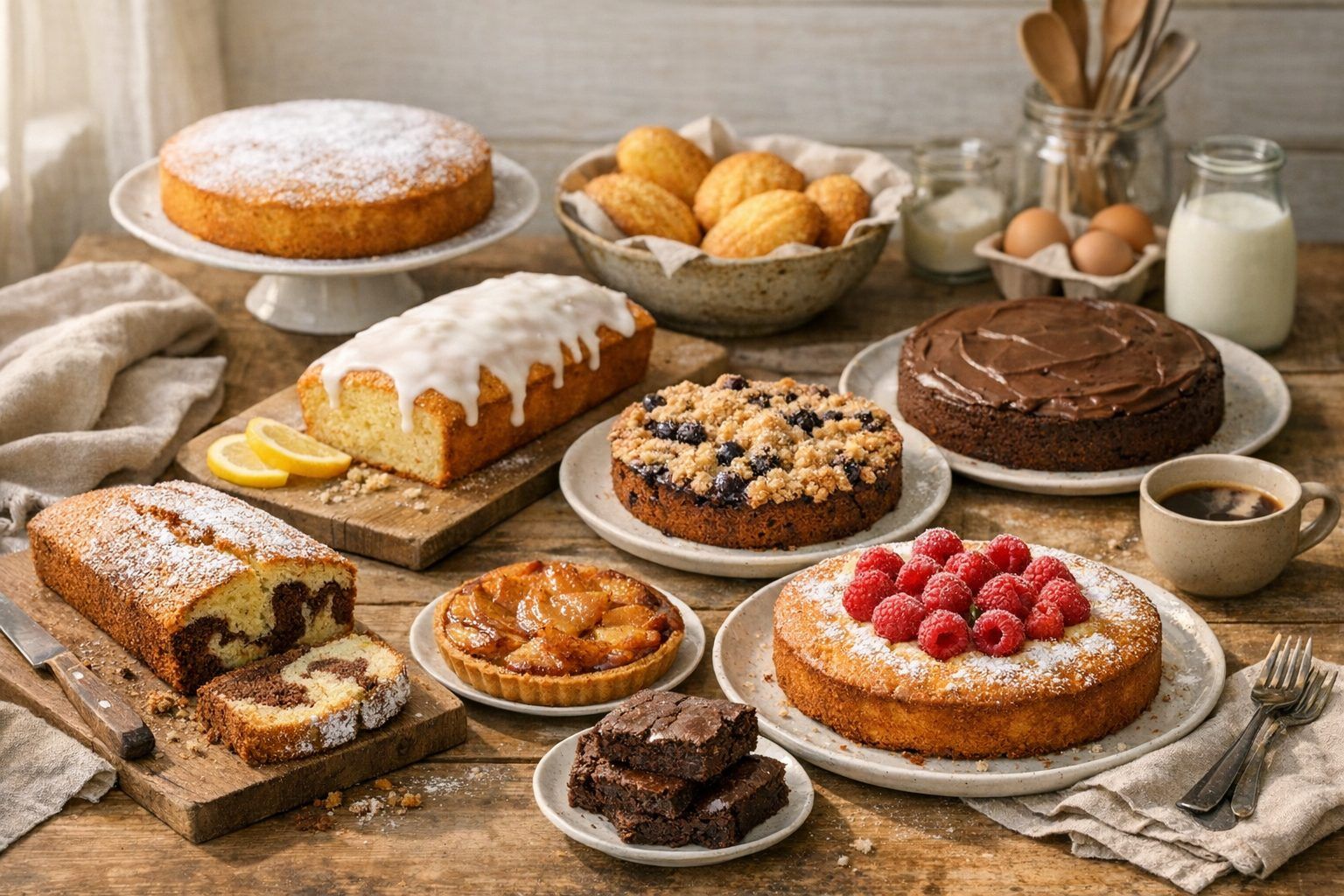 8 gâteaux simples et rapides pour tous les jours
