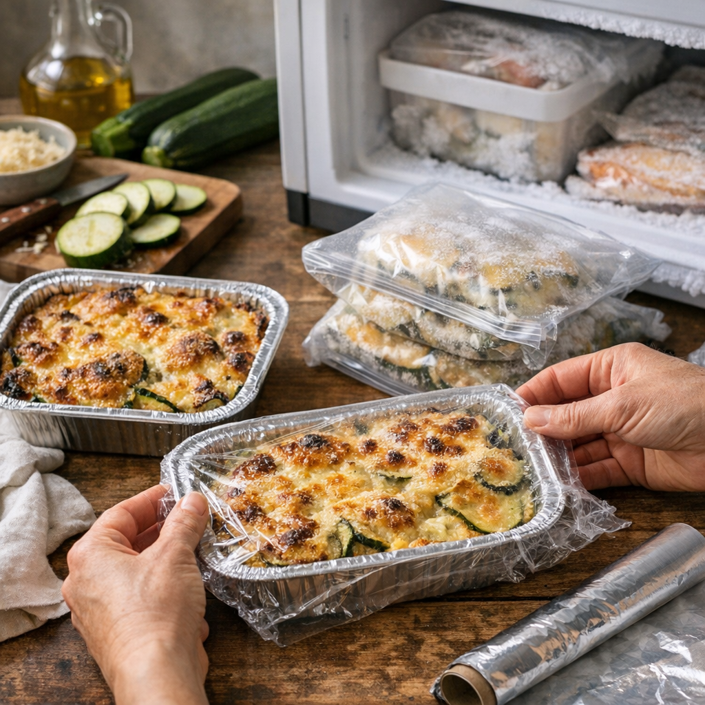 Peut-on préparer un gratin de courgettes à l’ancienne à l’avance et le congeler ?