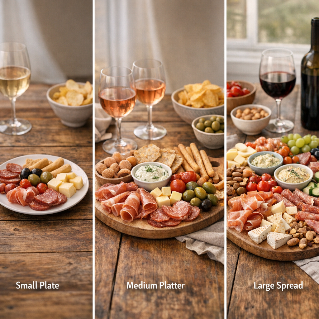 Apéro rapide et pas cher : tableau de prix par format d’assemblage