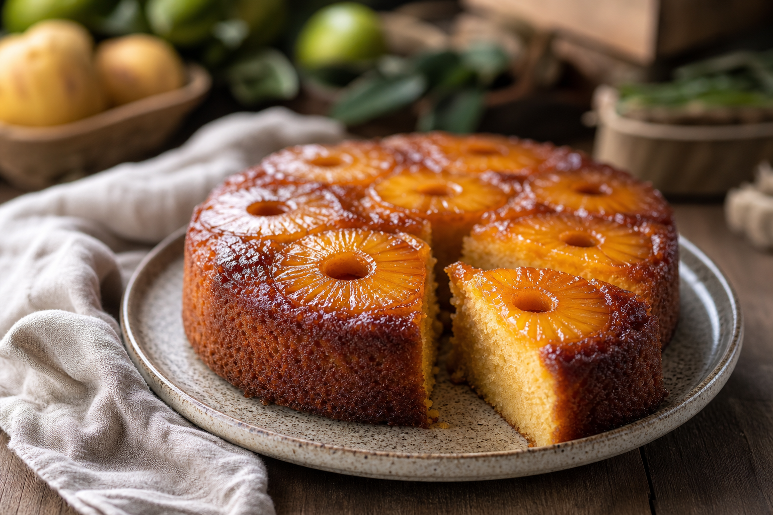Le meilleur gâteau à l’ananas se prépare renversé et caramélisé