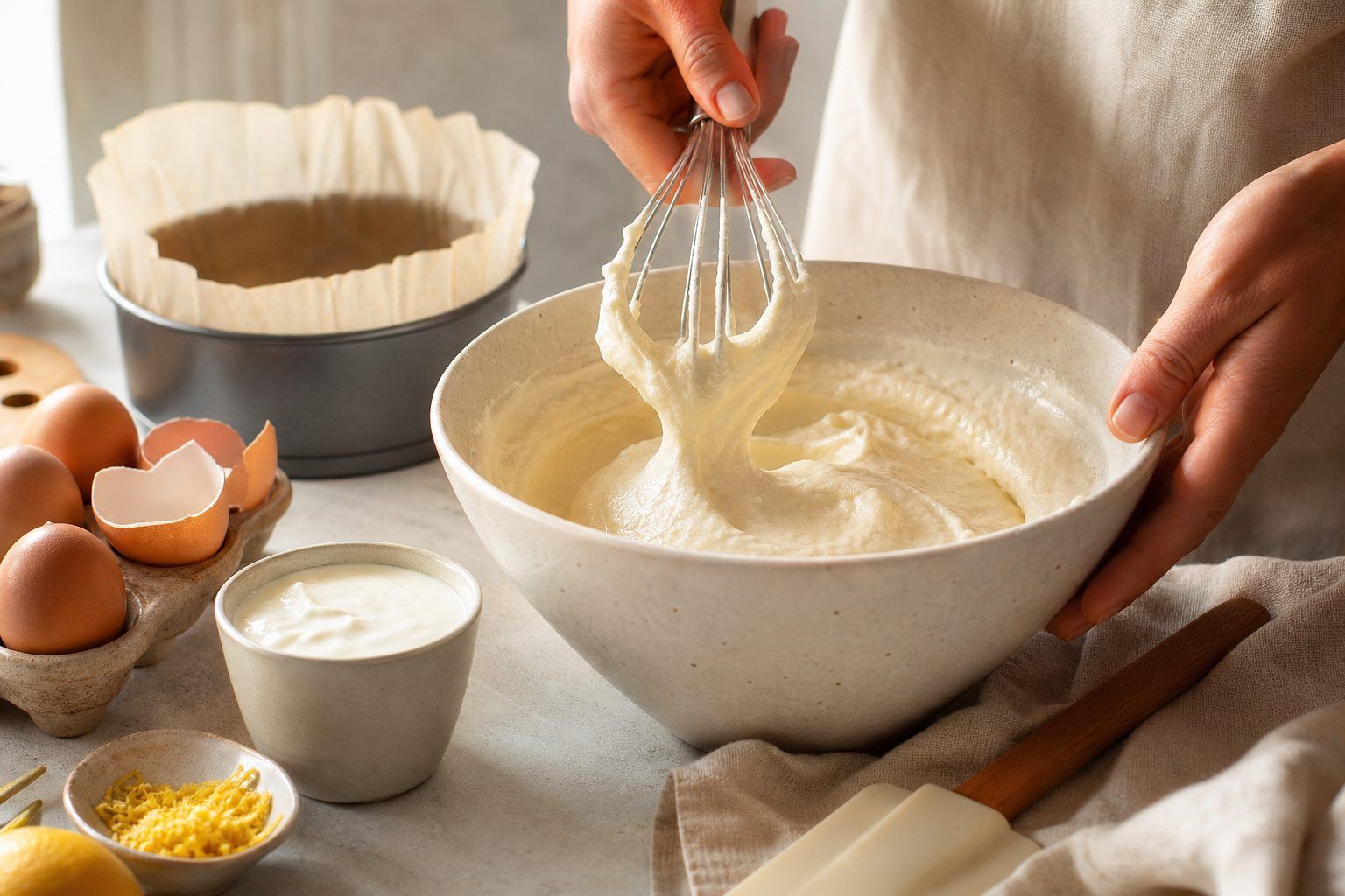 Recette du gâteau au fromage blanc&nbsp;: les étapes pour une texture aérienne