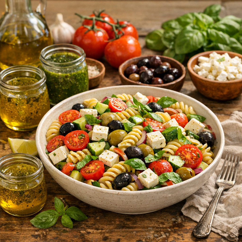 La Meilleure Vinaigrette pour Salade de Pâtes : 6 styles utiles