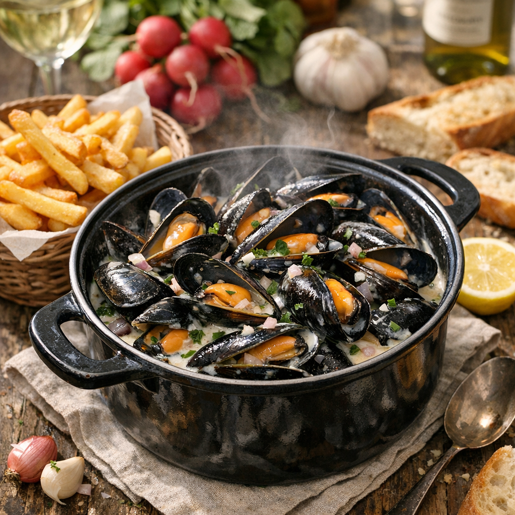 Réussir des Moules à la Crème avec une sauce bien liée