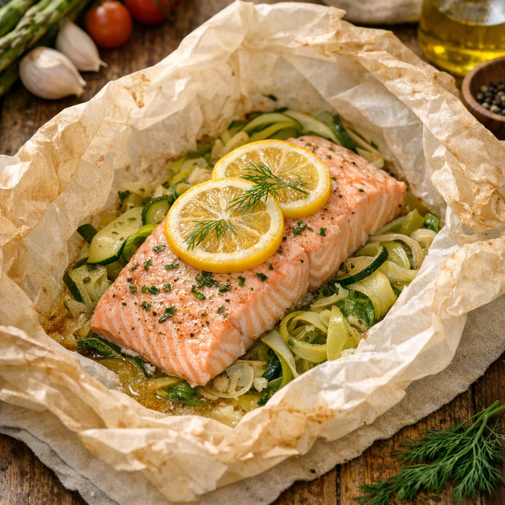 Papillote saumon : recette moelleuse et cuisson facile