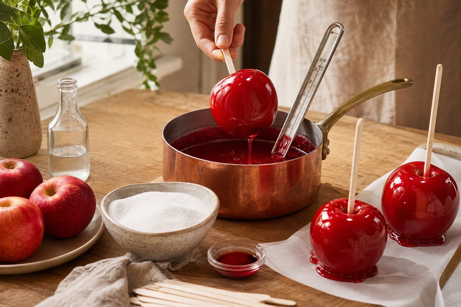 Ingrédients et préparation&nbsp;&nbsp;: les repères pour faire des pommes d’amour