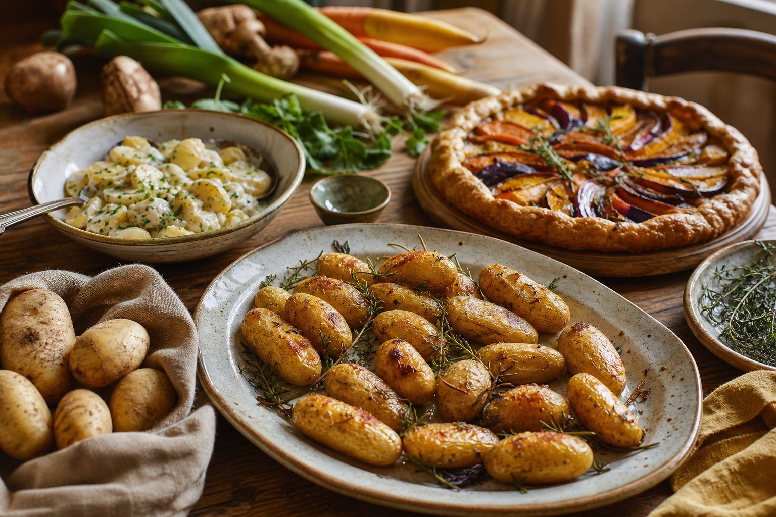 Des recettes de saison avec les pommes de terre Amandine