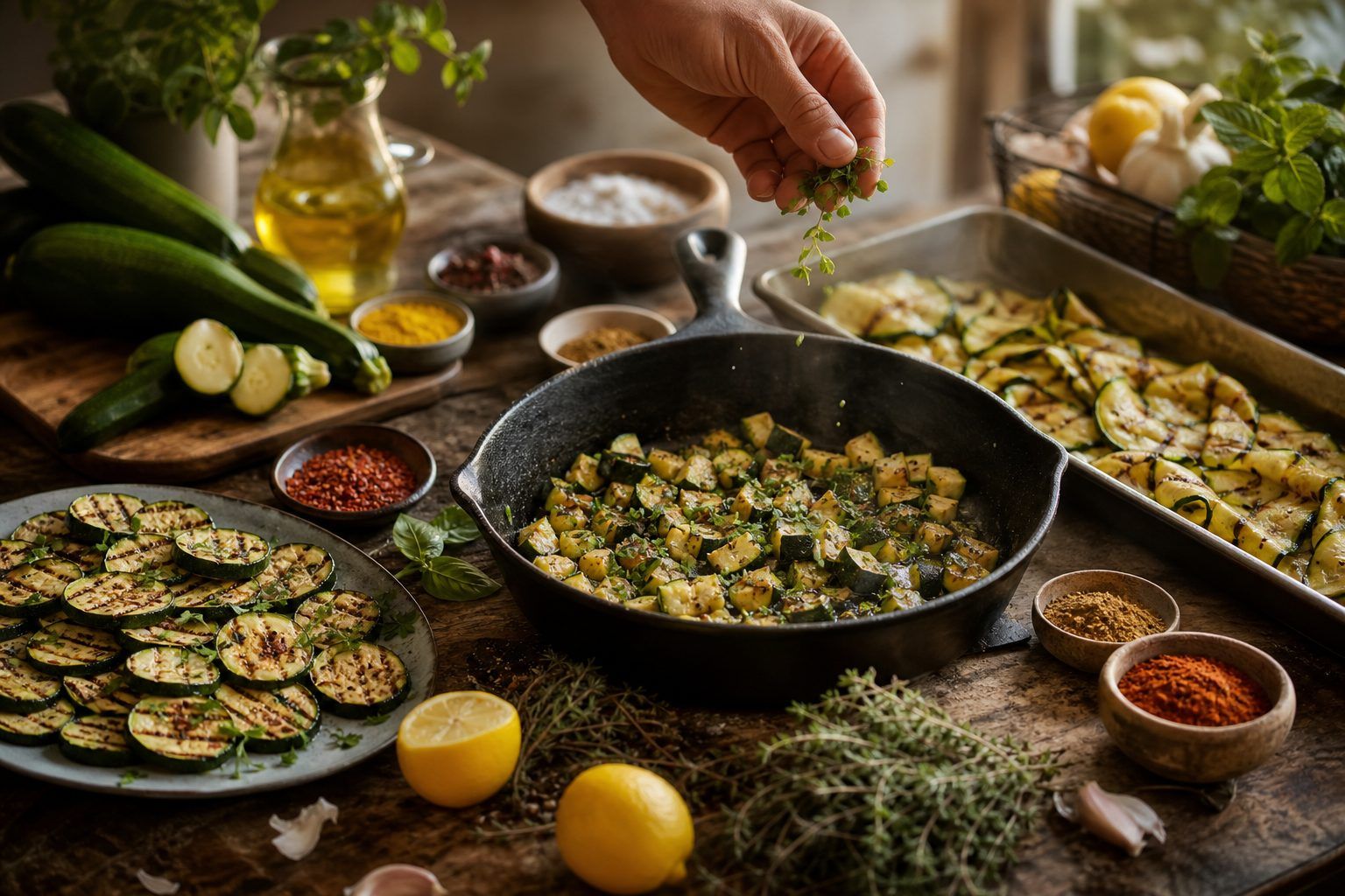 Comment donner du goût aux courgettes selon la cuisson&nbsp;&nbsp;?