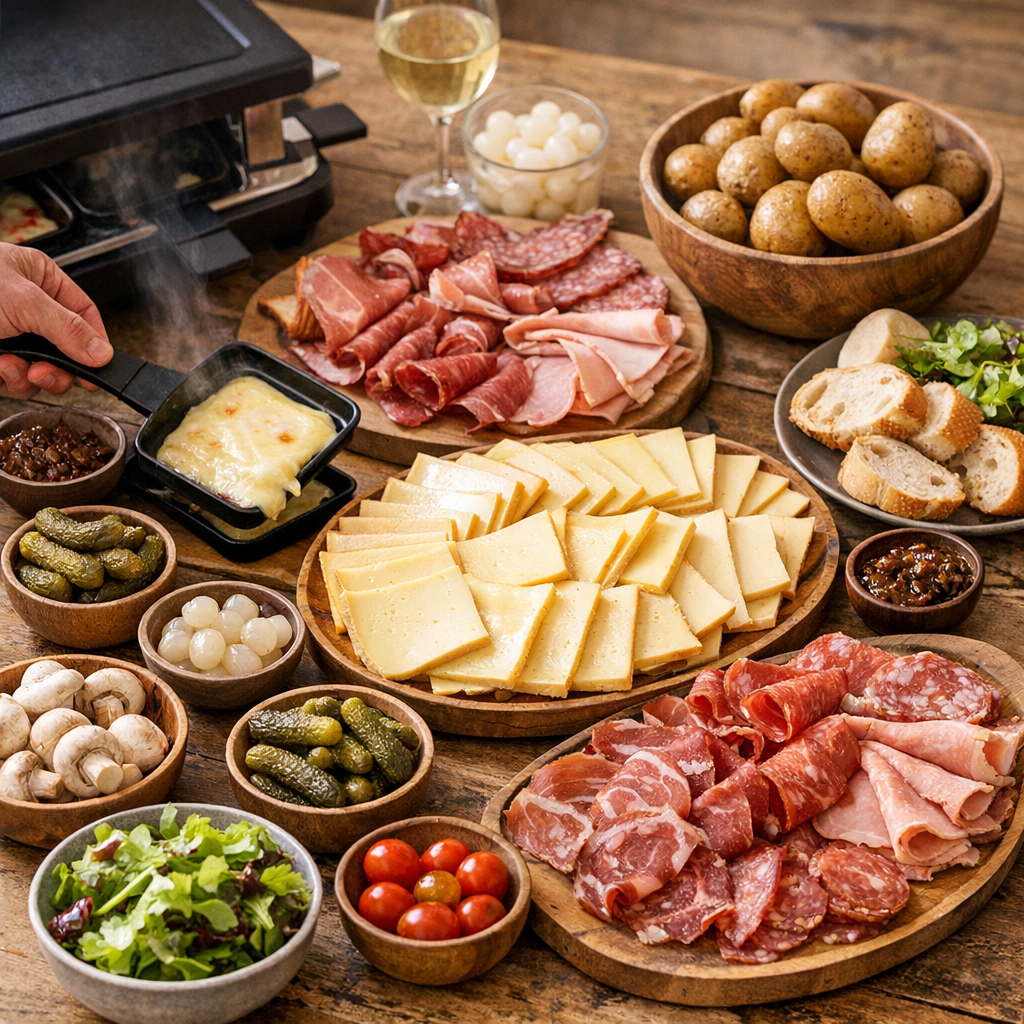Quels ingrédients pour une bonne raclette et quelles quantités prévoir par personne ?