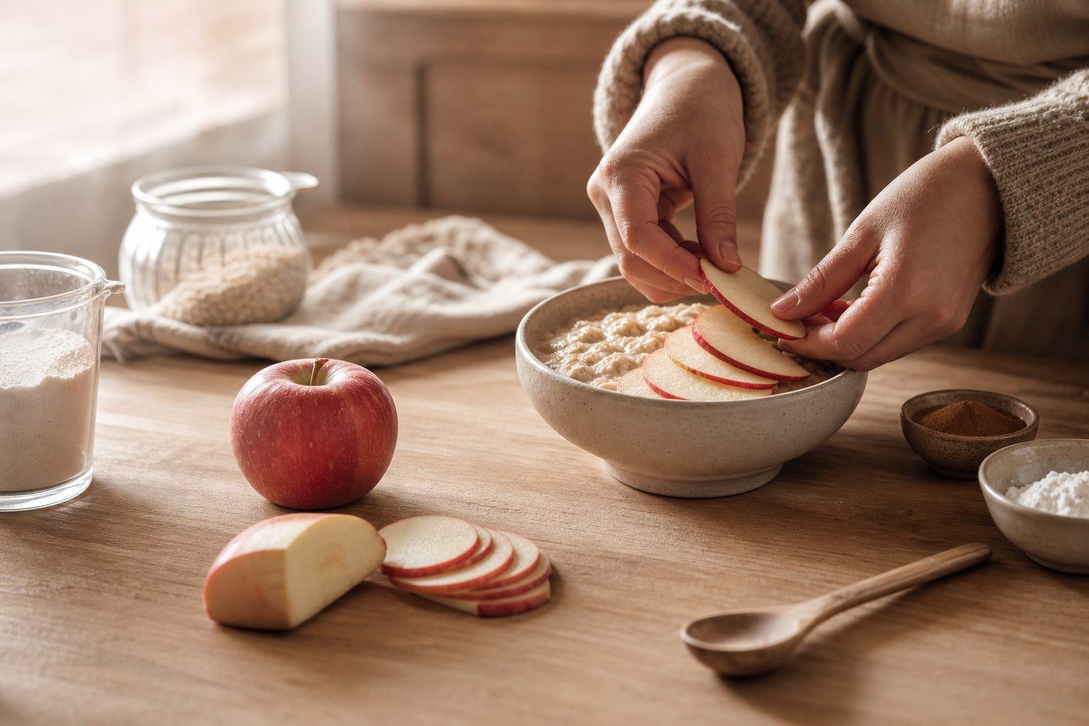 Une recette avec une pomme râpée pour un goûter maison