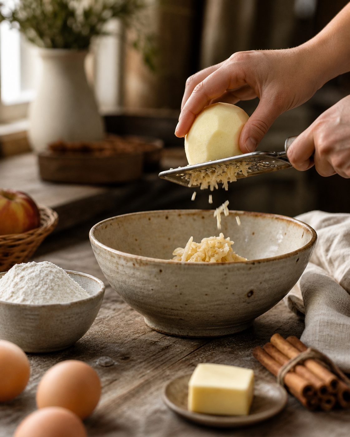 Cette recette avec une pomme transforme un fruit en goûter moelleux