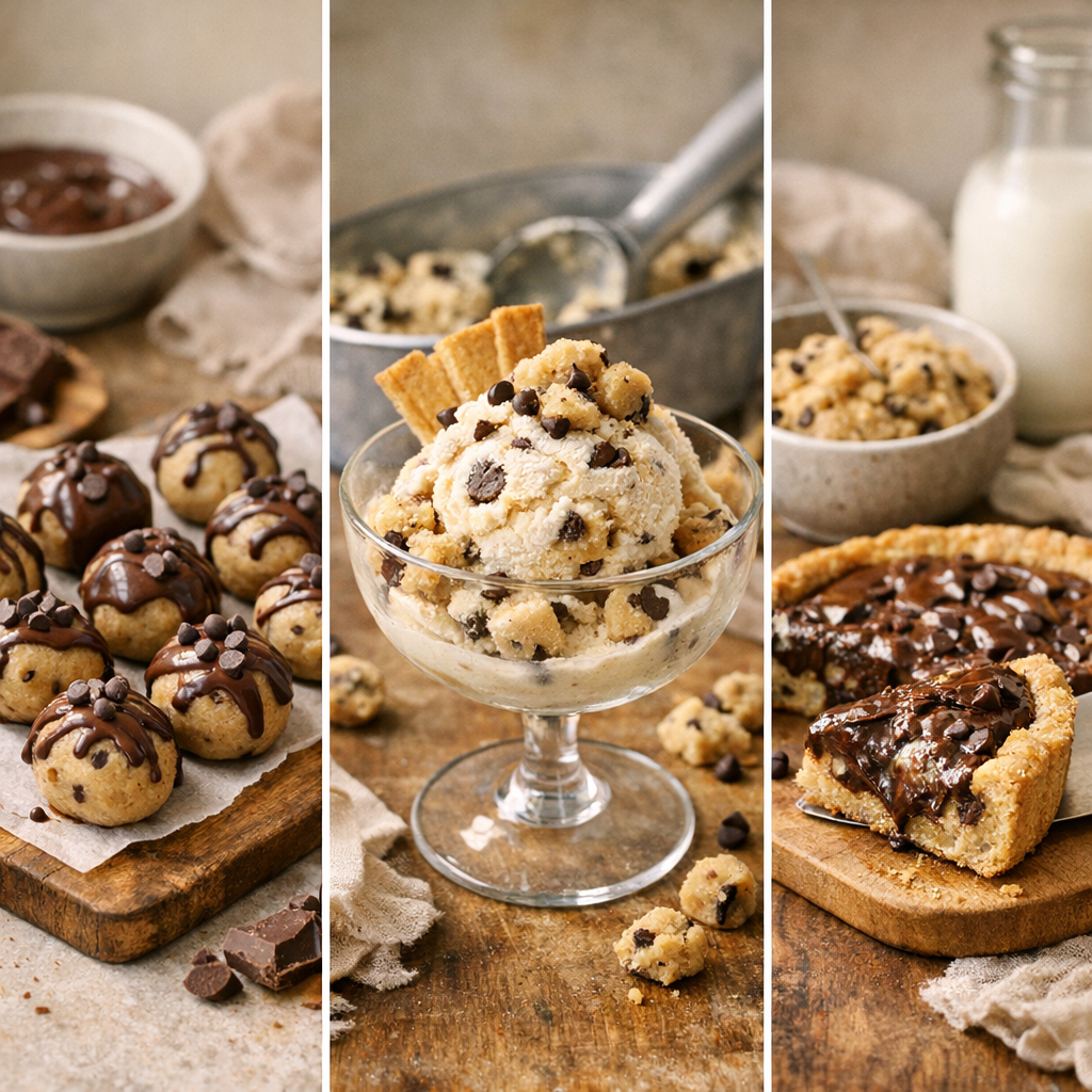 Bouchées, glace, style à la française : 3 usages concrets de la pâte à cookies