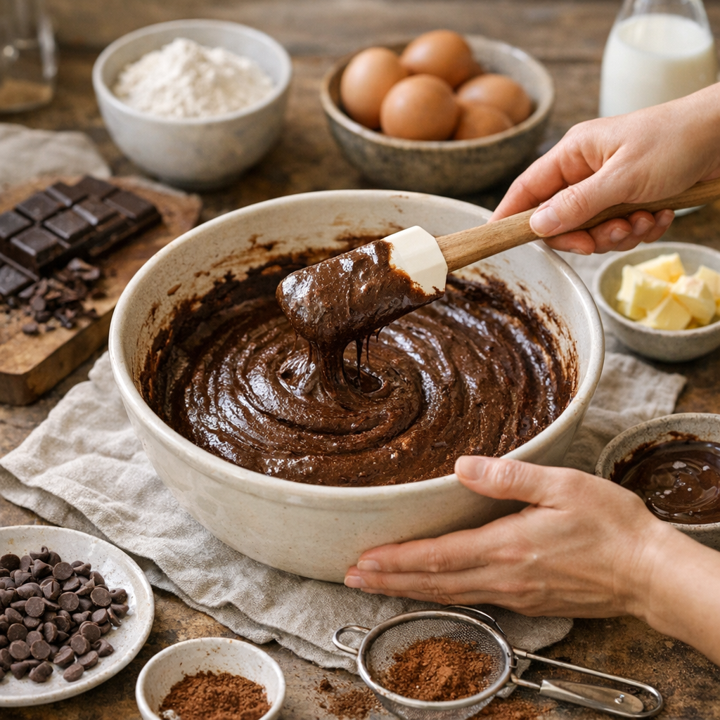 Préparation : comment faire un gâteau au chocolat simple sans rater la texture
