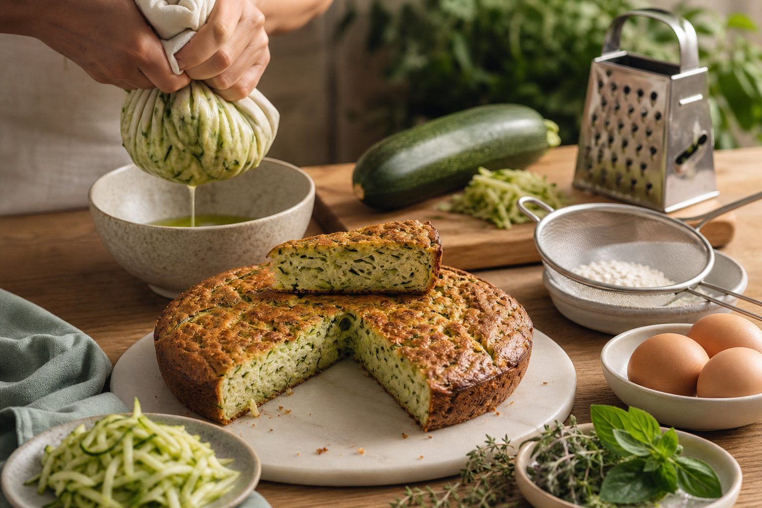 Nos astuces pour éviter un gâteau de courgettes trop humide ou compact