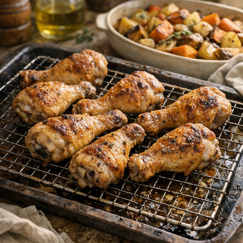 Réussir des Pilons de poulet au four, croustillants et juteux