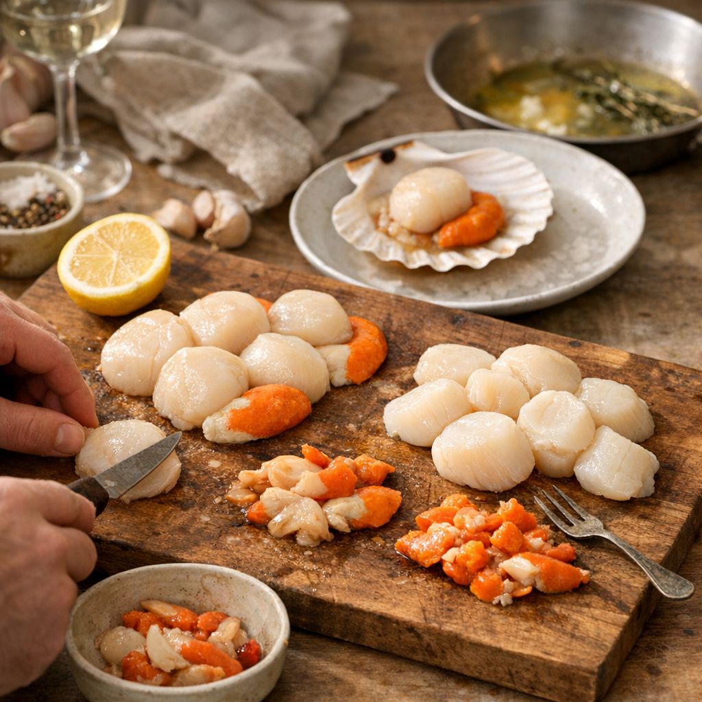 Faut-il vraiment enlever le corail des coquilles Saint-Jacques ?