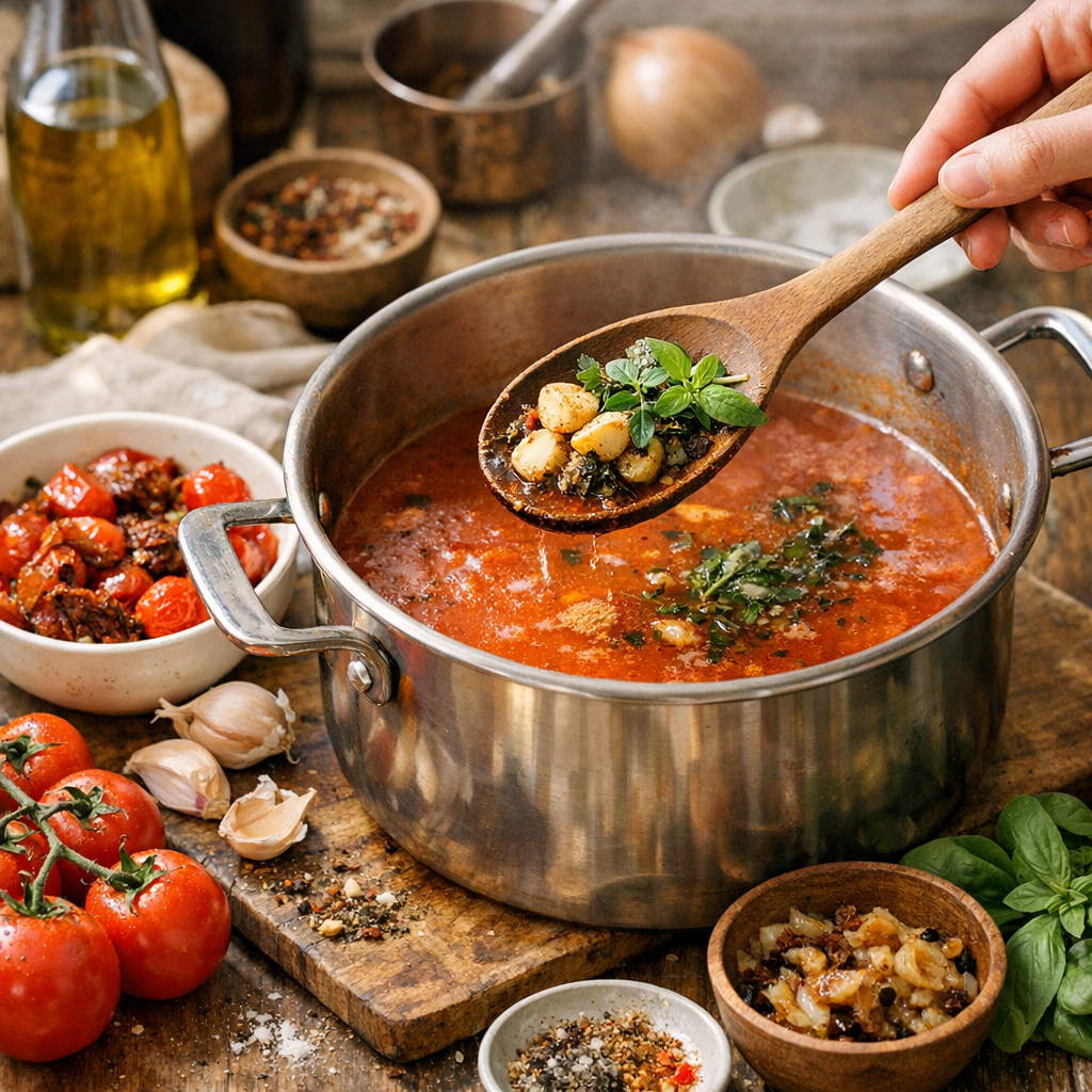 Préparation : comment faire une soupe à la tomate plus parfumée sans ajouter plus de crème