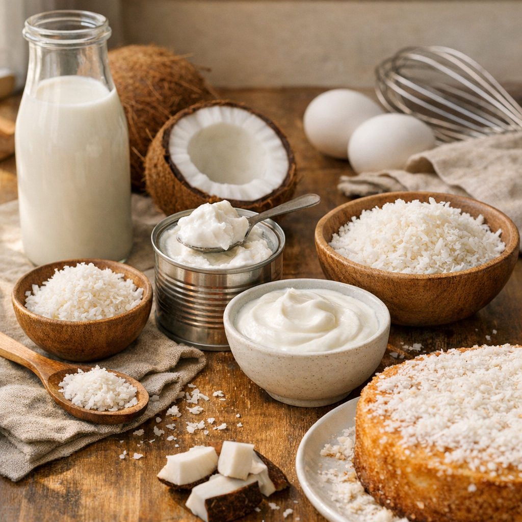 Lait de coco, crème de coco, coco râpée ou yaourt végétal coco : lequel choisir selon le résultat recherché ?