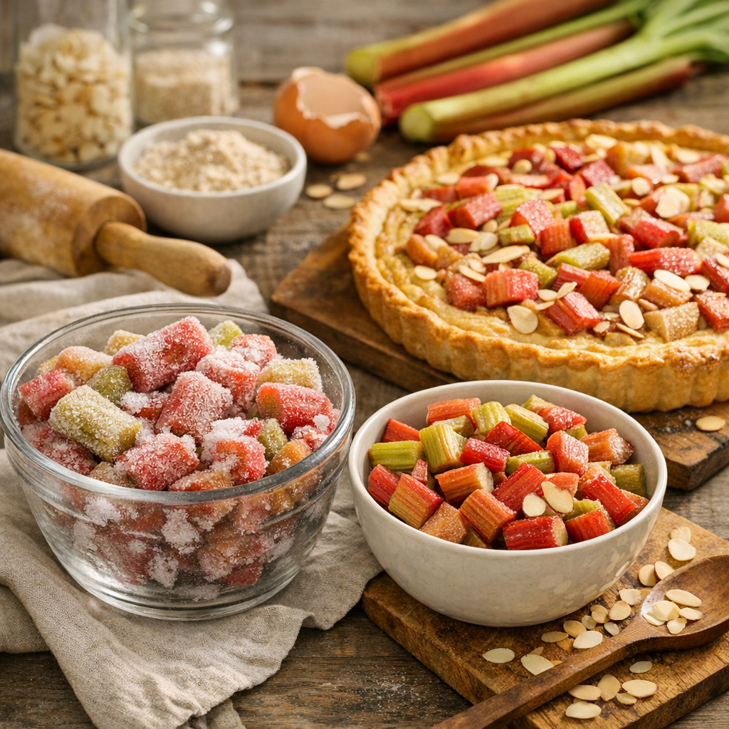 Faut-il décongeler la rhubarbe pour faire une tarte ?